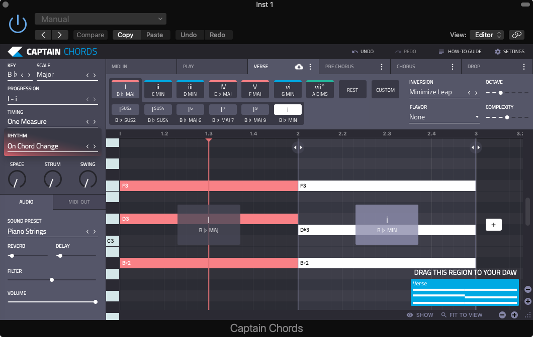 B Flat Major Chord Mixed In Key