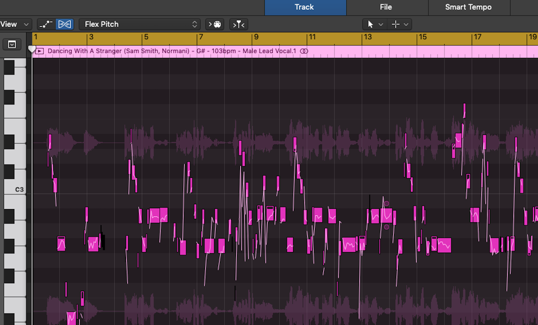 pitch correction logic pro x