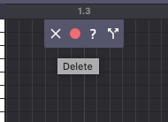 Delete chord button