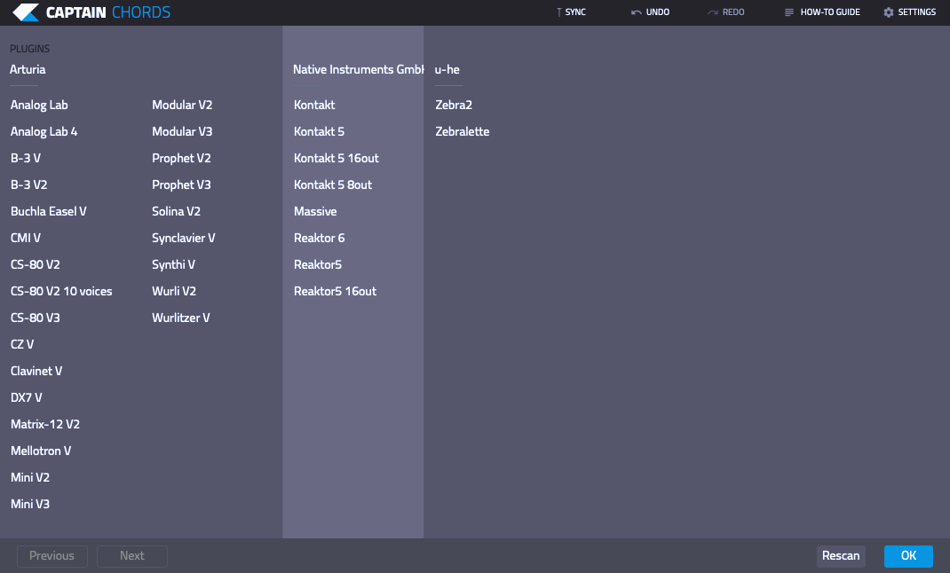 Plugins Menu