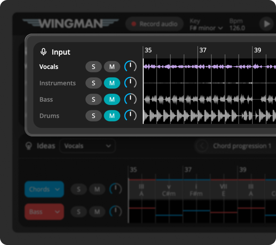 Stem Separation in Wingman