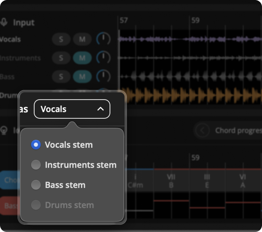 Generate Chords from Stems