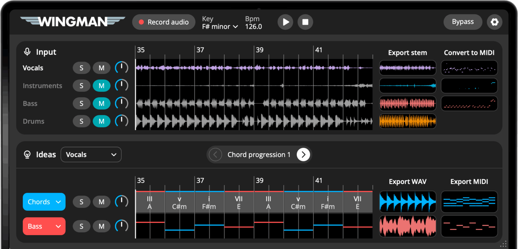 Wingman interface