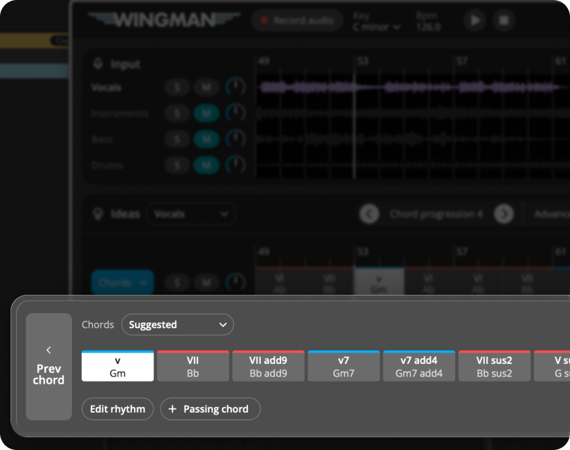 Editing chords in Wingman