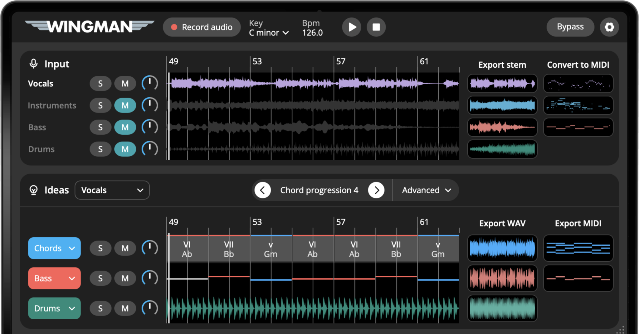 Wingman interface